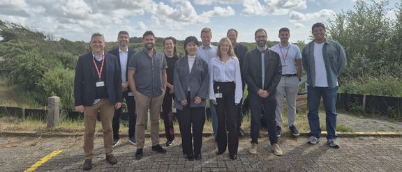 Participants in the kick-off meeting in Summer 2025. From left to right: Thibault De Sorbier (Rely), Mert Colakoglu (TNO), Jordi Creus Casanovas (Jolt), Tara van Abkoude (TNO), Jeannet Liang (TNO), Marco Wonink (TNO), Ellis Donker (TNO), Arend de Groot (TNO), Alberto Bucci (Jolt), Amin Farkhondehfal (John Cockerill Hydrogen), Luis Enrique Botello (Jolt).
