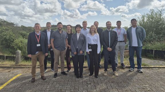 Participants in the kick-off meeting in Summer 2025. From left to right: Thibault De Sorbier (Rely), Mert Colakoglu (TNO), Jordi Creus Casanovas (Jolt), Tara van Abkoude (TNO), Jeannet Liang (TNO), Marco Wonink (TNO), Ellis Donker (TNO), Arend de Groot (TNO), Alberto Bucci (Jolt), Amin Farkhondehfal (John Cockerill Hydrogen), Luis Enrique Botello (Jolt).